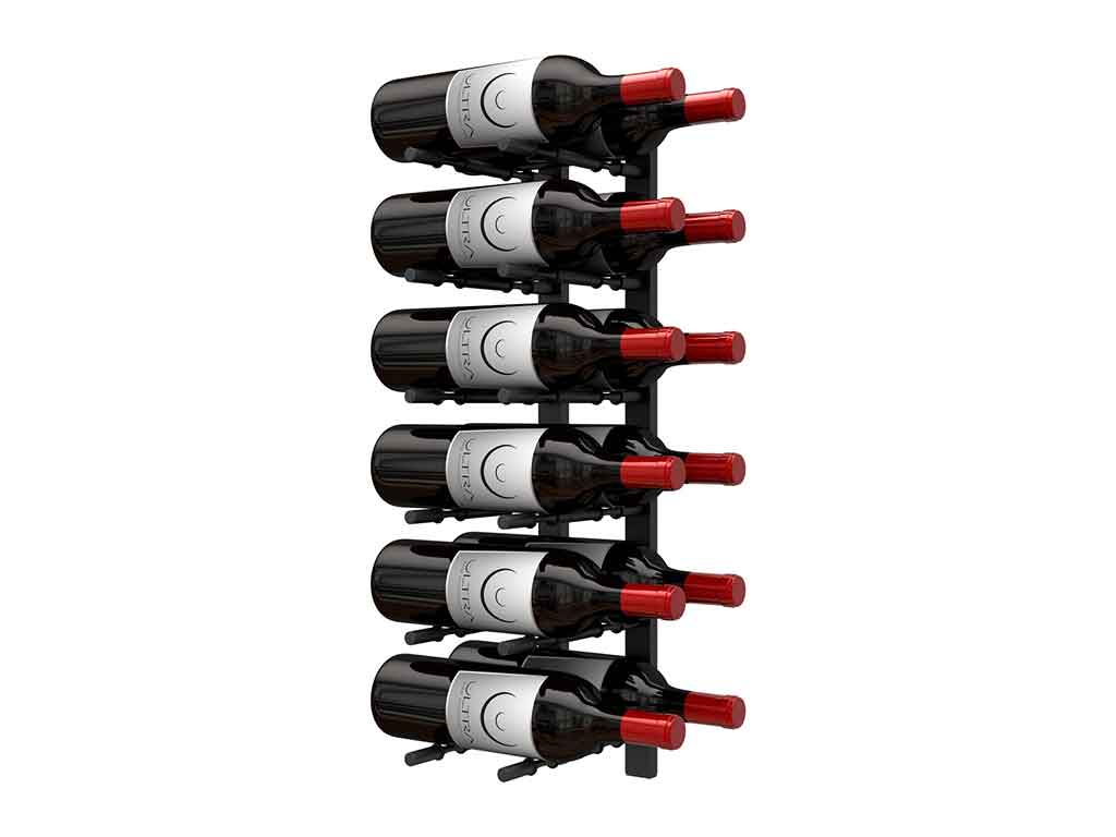 Ultra HZ Wall Rails  6 To 18 Bottles 2FT Metal Wine Rack